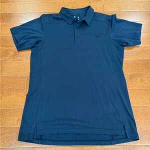 Arc'teryx Mens Navy Short Sleeve Captive Polo Top Sz. M